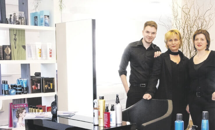 Equipe du salon de coiffure de Winterhouse